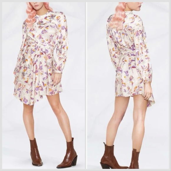 🆕ZADIG & VOLITARIE RIVAGE FLORAL DRESS - Picture 2 of 12